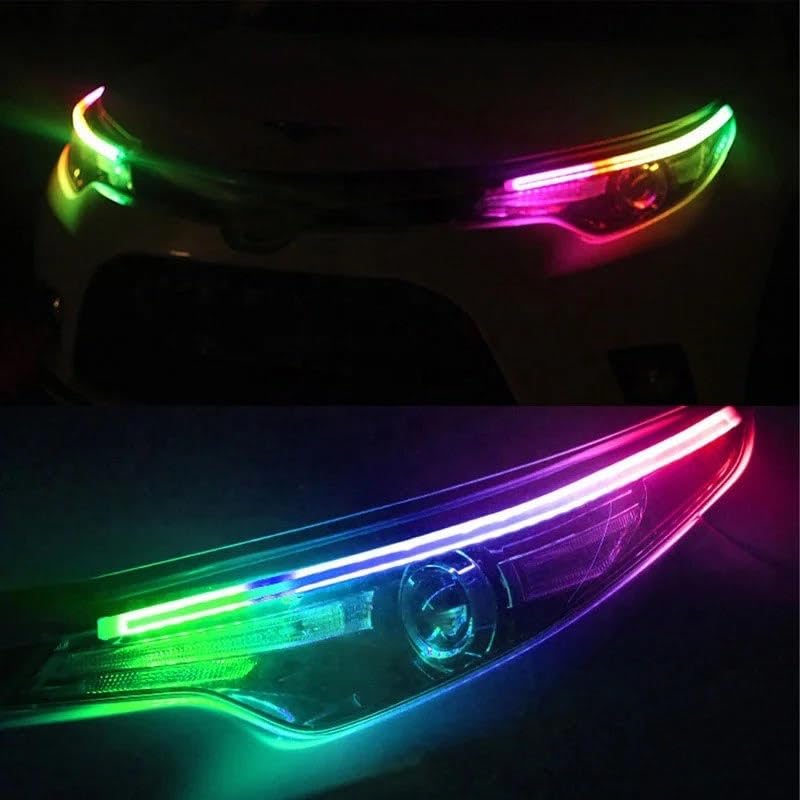 Freccia Aerodinamica "RGB Multicolore" Sequenziale LED 12V per Auto e Moto - Diverse Misurazioni Disponibili