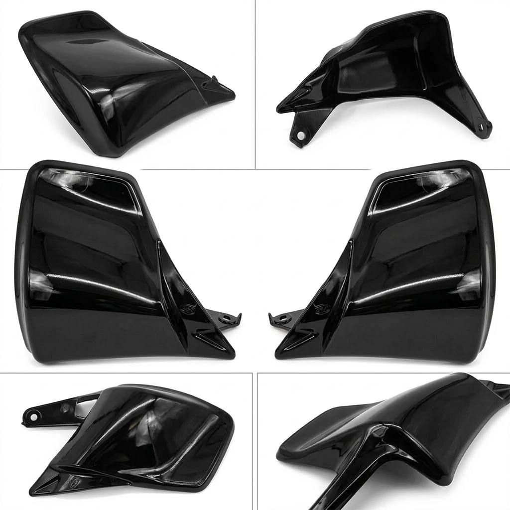 Coppia Paramani Nero LUCIDO Tipo Originale per Honda 125/150 SH 2020-2025 - Protezione Manubrio per Moto