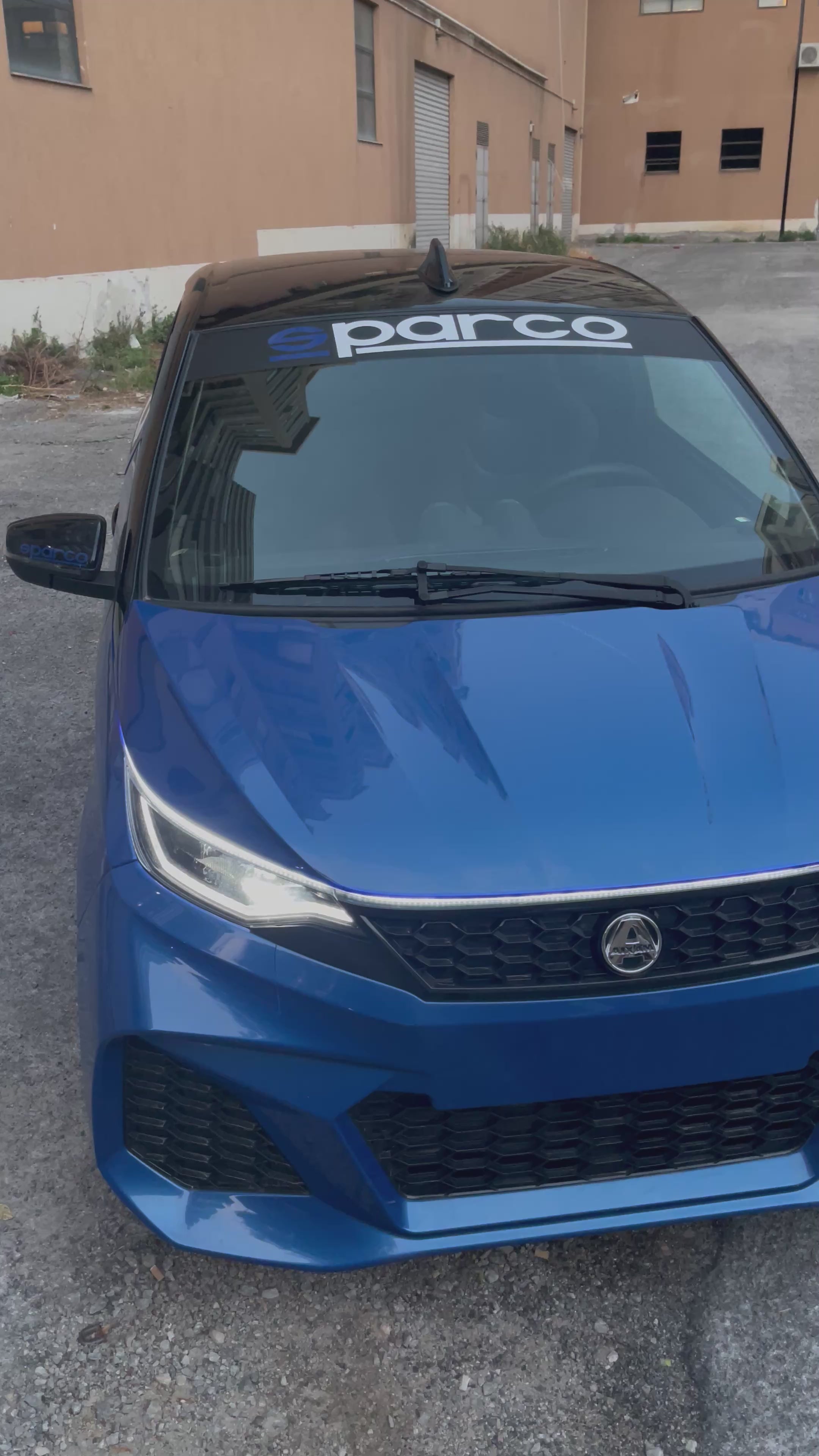 Fascione Sparco AIXAM 110cm x 16cm - Diverse Colorazioni Personalizzabili per il Tuo Veicolo