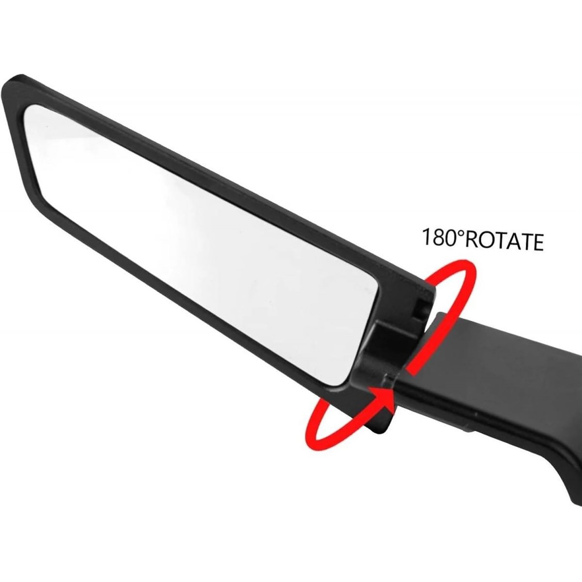 Specchietti Retrovisori “ALI NERI” IN Alluminio CNC – MOTO UNIVERSALI REGOLABILI